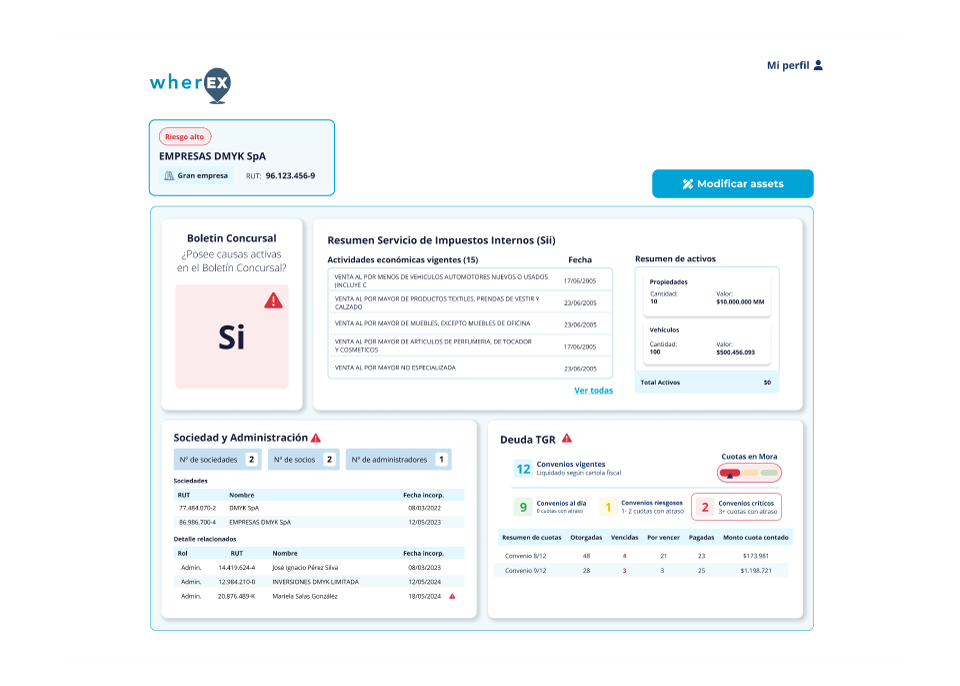 Propuesta de Valor de wherEX Risk